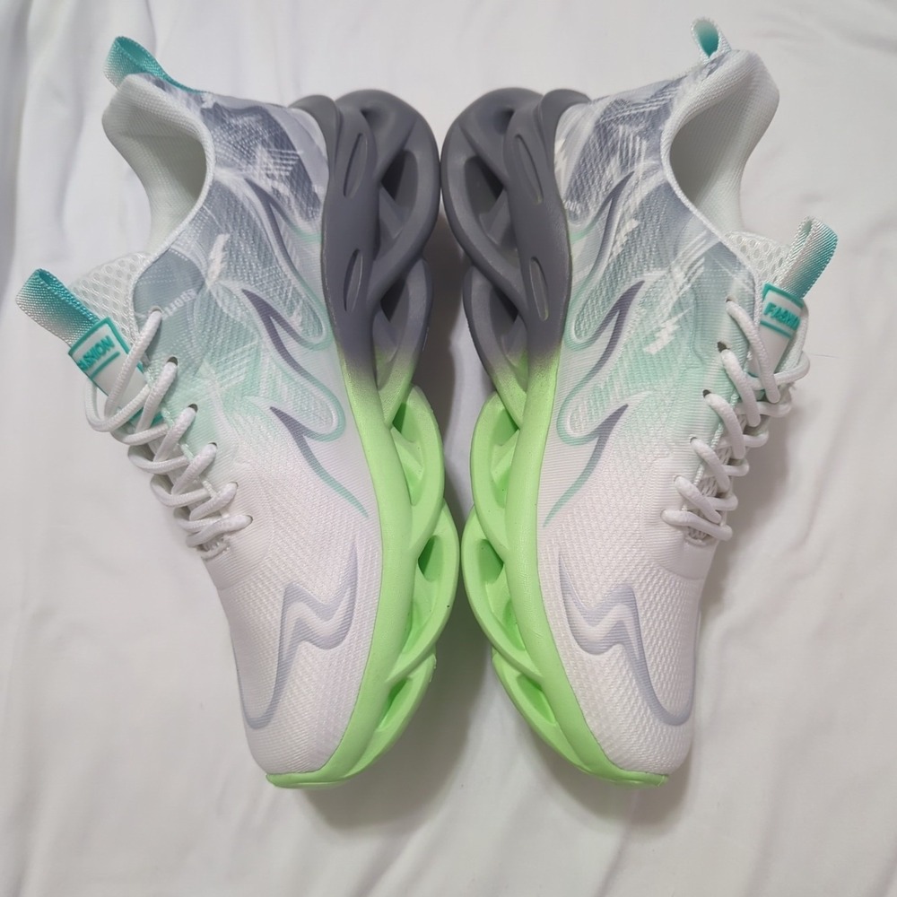 Unbranded Running Shoes Women's Eur 39 US 8.5 White Green Gray New No Box